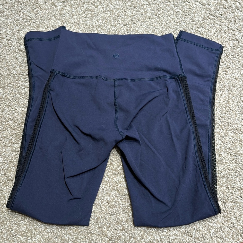 Lululemon Wunder Under luxtreme with mesh sides, Color: Blue